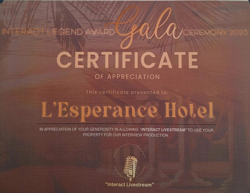 Certtificate Of Appreciation